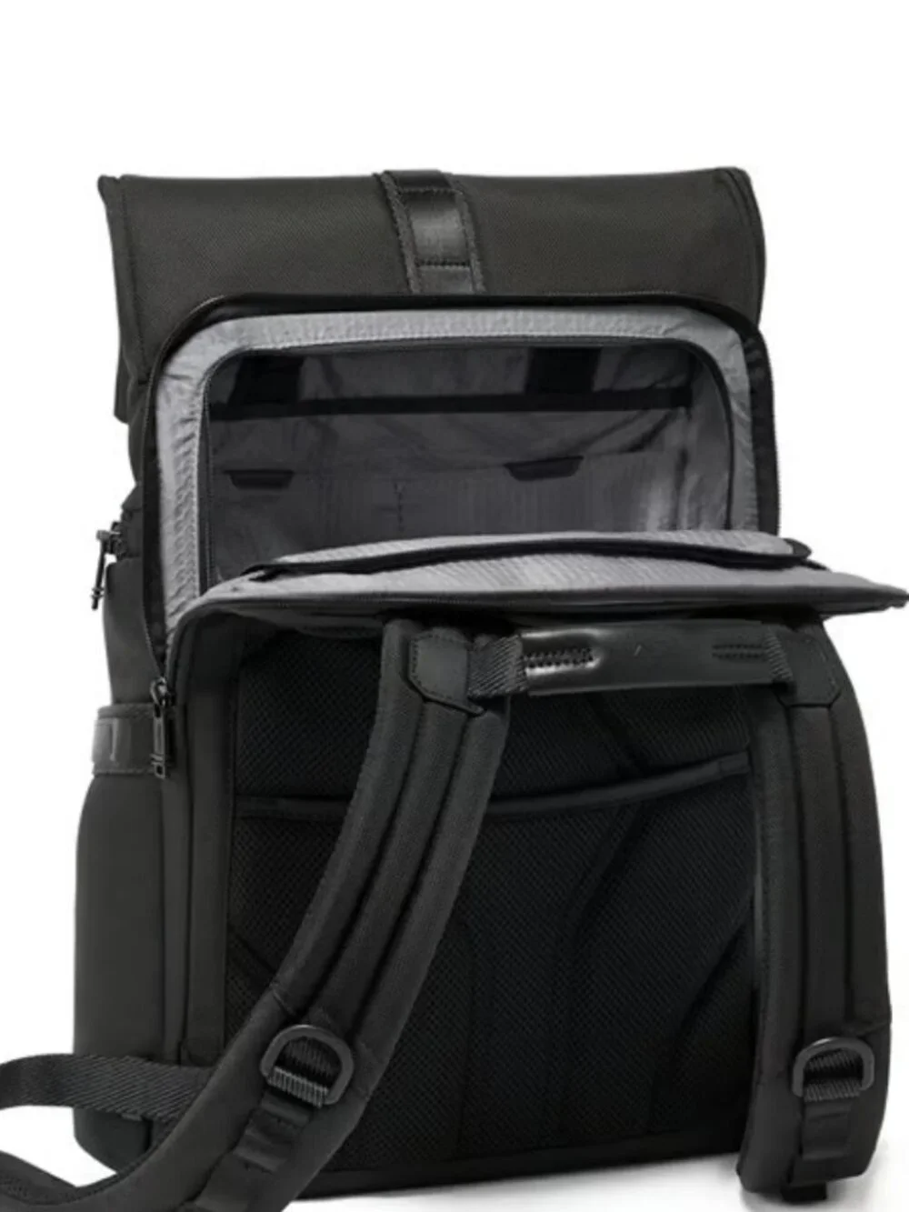 TUMI Alpha Bravo Logistics Flap Lid Backpack New in Black Color